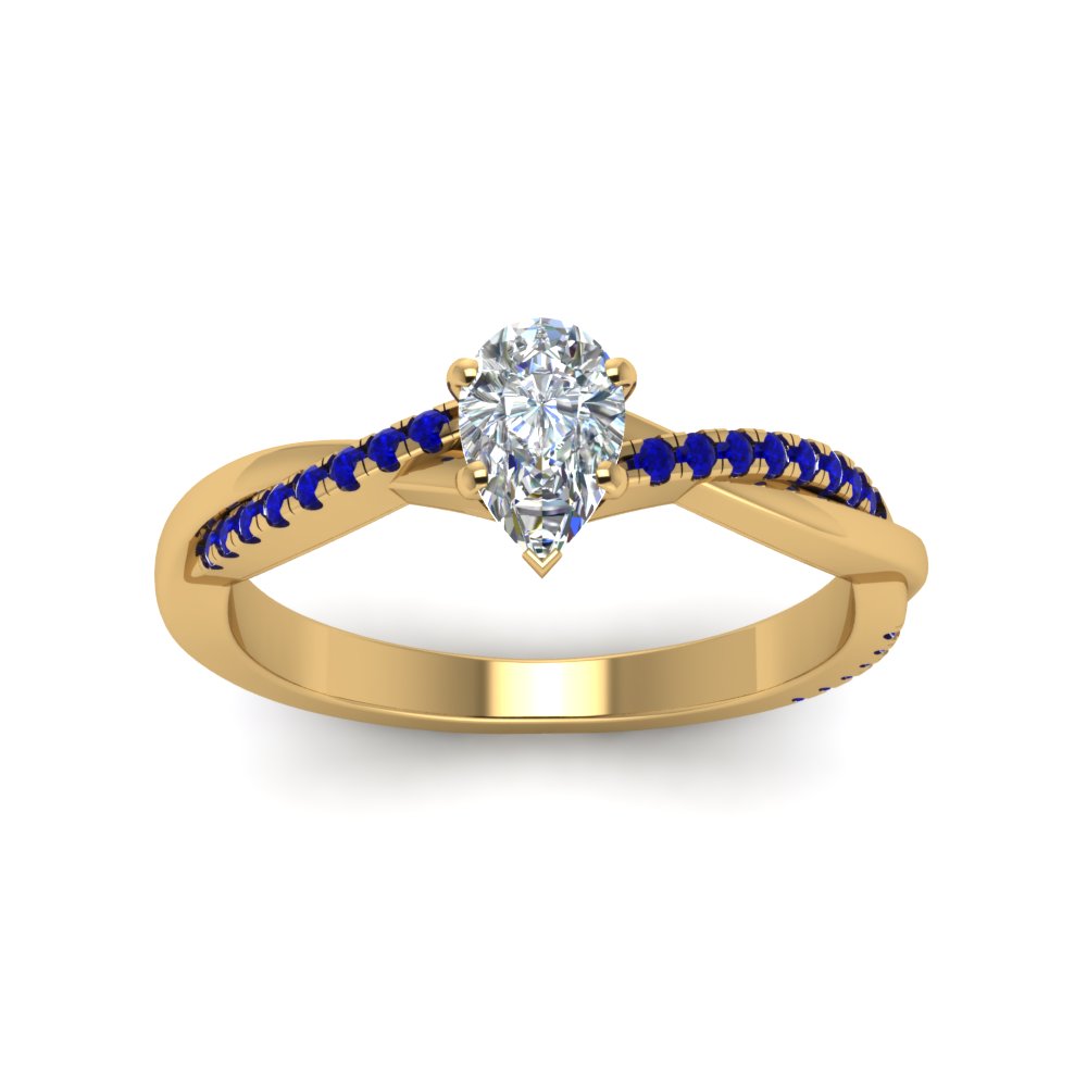 pear-shaped-infinity-twist-diamond-engagement-ring-with-blue-sapphire-in-14K-yellow-gold-FD8253PERGSABL-NL-YG