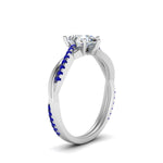 Load image into Gallery viewer, pear-shaped-infinity-twist-diamond-engagement-ring-with-blue-sapphire-in-14K-white-gold-FD8253PERGSABL-NL-WG
