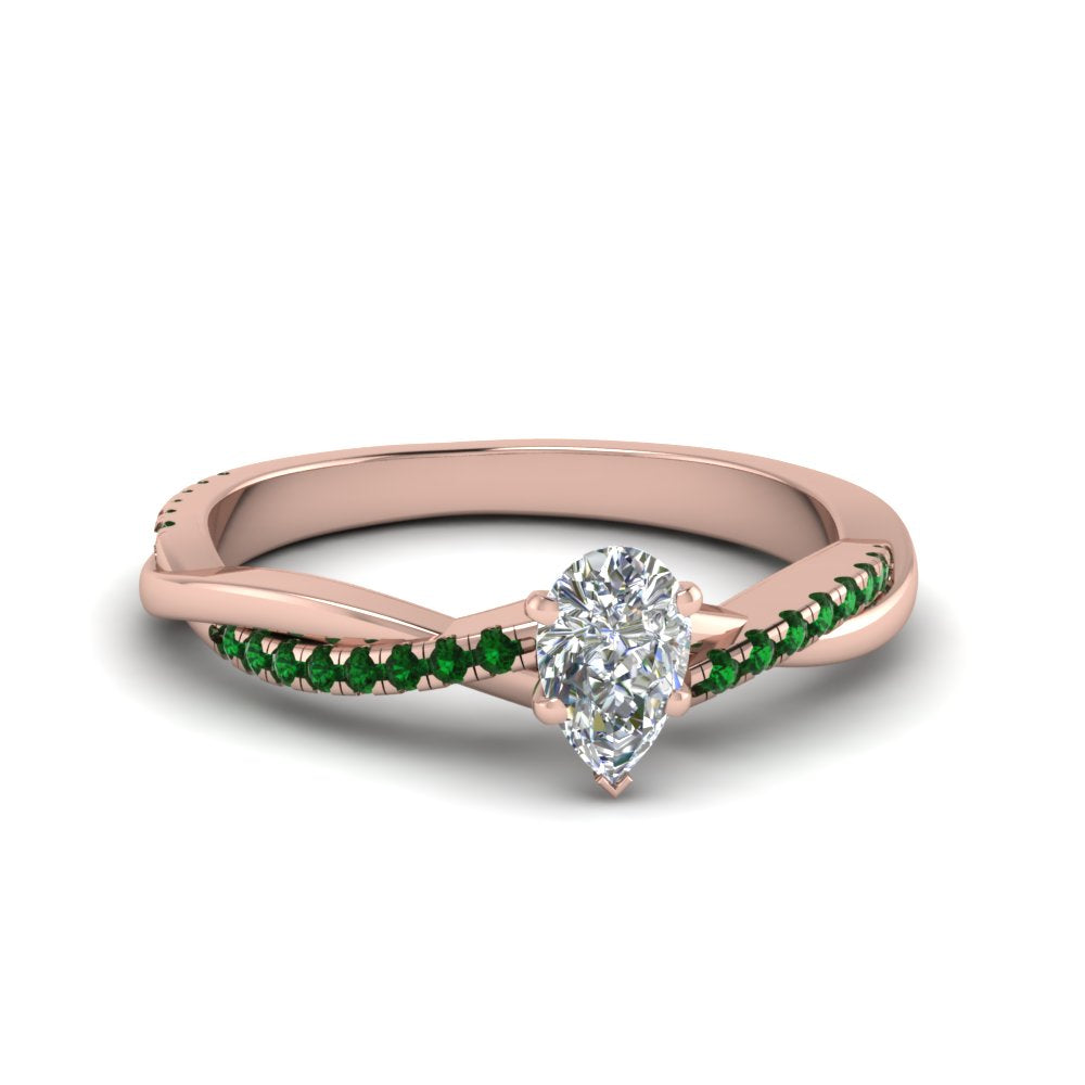 pear-shaped-infinity-twist-diamond-engagement-ring-with-emerald-in-14K-rose-gold-FD8253PERGEMGR-NL-RG