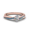 Load image into Gallery viewer, pear-shaped-infinity-twist-diamond-engagement-ring-with-ice-blue-topaz-in-14K-rose-gold-FD8253PERGICBLTO-NL-RG