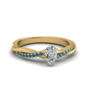 Load image into Gallery viewer, pear-shaped-infinity-twist-diamond-engagement-ring-with-ice-blue-topaz-in-14K-yellow-gold-FD8253PERGICBLTO-NL-YG