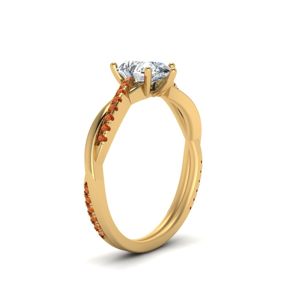 pear-shaped-infinity-twist-diamond-engagement-ring-with-orange-sapphire-in-14K-yellow-gold-FD8253PERGSAOR-NL-YG