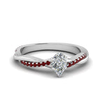 Load image into Gallery viewer, pear-shaped-infinity-twist-diamond-engagement-ring-with-ruby-in-14K-white-gold-FD8253PERGRUDR-NL-WG
