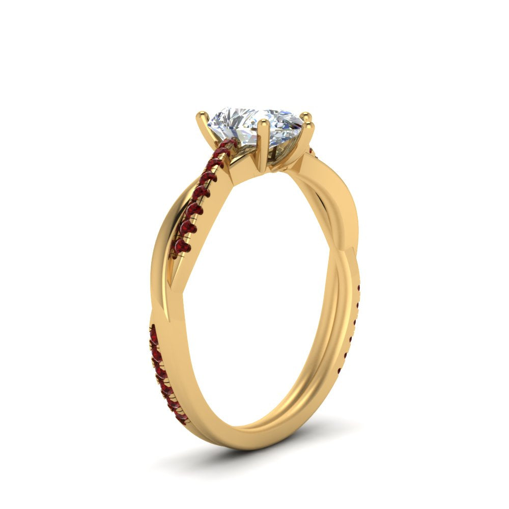 pear-shaped-infinity-twist-diamond-engagement-ring-with-ruby-in-14K-yellow-gold-FD8253PERGRUDR-NL-YG