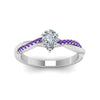 Load image into Gallery viewer, pear-shaped-infinity-twist-diamond-engagement-ring-with-violac-topaz-in-14K-white-gold-FD8253PERGVITO-NL-WG