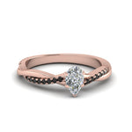 Load image into Gallery viewer, pear-shaped-infinity-twist-engagement-ring-with-black-diamond-in-14K-rose-gold-FD8253PERGBLACK-NL-RG
