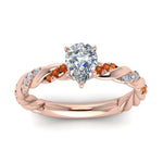 Load image into Gallery viewer, pear-shaped-orange-sapphire-twisted-vine-engagement-ring-in-rose-gold-FD9127PERGSAORANGLE5-NL-RG
