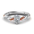 Thumbnail 11 - pear-shaped-orange-sapphire-twisted-vine-engagement-ring-in-white-gold-FD9127PERGSAOR-NL-WG