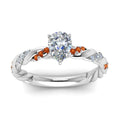 Thumbnail 12 - pear-shaped-orange-sapphire-twisted-vine-engagement-ring-in-white-gold-FD9127PERGSAORANGLE5-NL-WG