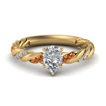 Load image into Gallery viewer, pear-shaped-orange-sapphire-twisted-vine-engagement-ring-in-yellow-gold-FD9127PERGSAOR-NL-YG
