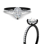 Load image into Gallery viewer, pear-shaped-pave-underhalo-engagement-ring-in-black-gold-FDENR11490PERANGLE3-NL-BG.jpg?v=1761729754
