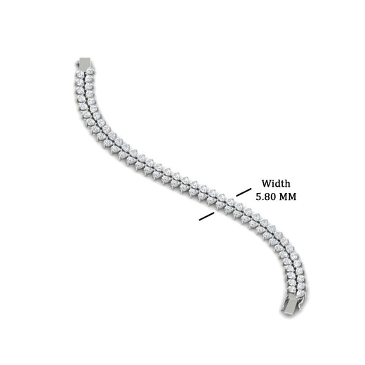 Pear Shaped Petal Style Tennis Bracelet