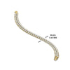 Load image into Gallery viewer, Pear Shaped Petal Style Tennis Bracelet