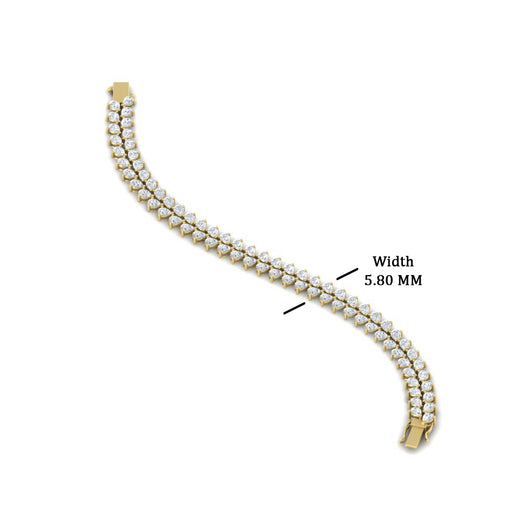 Pear Shaped Petal Style Tennis Bracelet