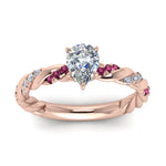 Load image into Gallery viewer, pear-shaped-pink-sapphire-twisted-vine-engagement-ring-in-rose-gold-FD9127PERGSADRPIANGLE5-NL-RG
