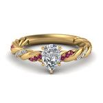 Load image into Gallery viewer, pear-shaped-pink-sapphire-twisted-vine-engagement-ring-in-yellow-gold-FD9127PERGSADRPI-NL-YG
