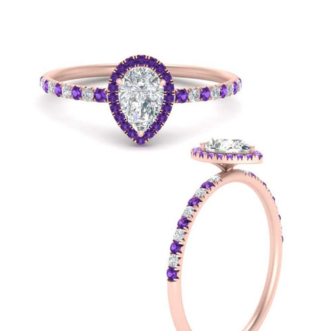 pear-shaped-purple-topaz-halo-petite-engagement-ring-in-rose-gold-FD8523PERGVITOANGLE3-NL-RG