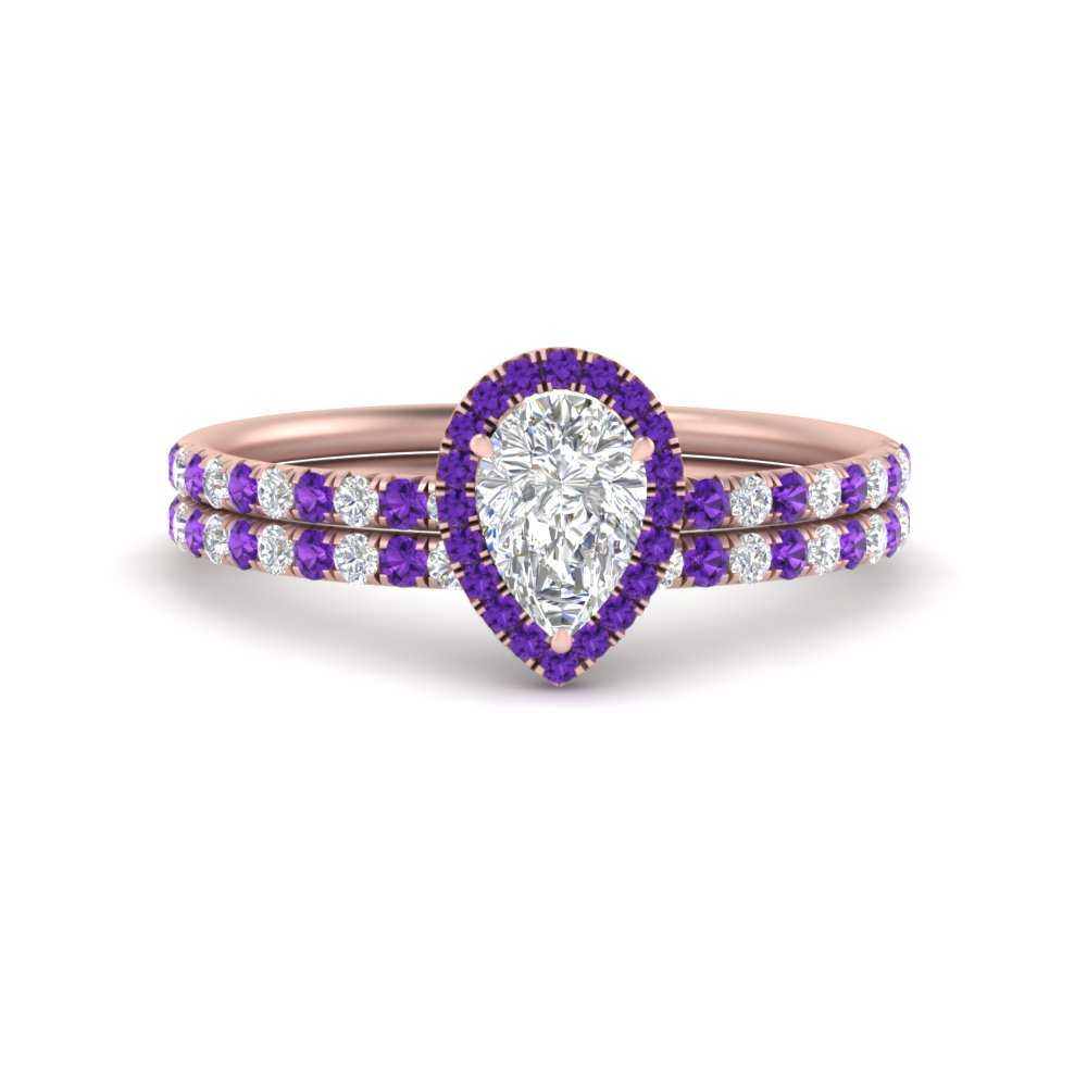 pear-shaped-purple-topaz-halo-wedding-ring-set-in-rose-gold-FD8523PEGVITO-NL-RG