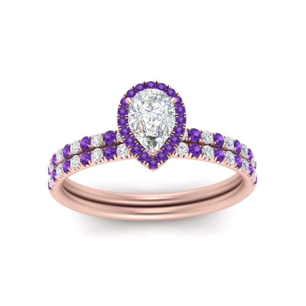 pear-shaped-purple-topaz-halo-wedding-ring-set-in-rose-gold-FD8523PEGVITO-NL-RG