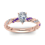 Load image into Gallery viewer, pear-shaped-purple-topaz-twisted-vine-engagement-ring-in-rose-gold-FD9127PERGVITOANGLE5-NL-RG
