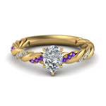 Load image into Gallery viewer, pear-shaped-purple-topaz-twisted-vine-engagement-ring-in-yellow-gold-FD9127PERGVITO-NL-YG
