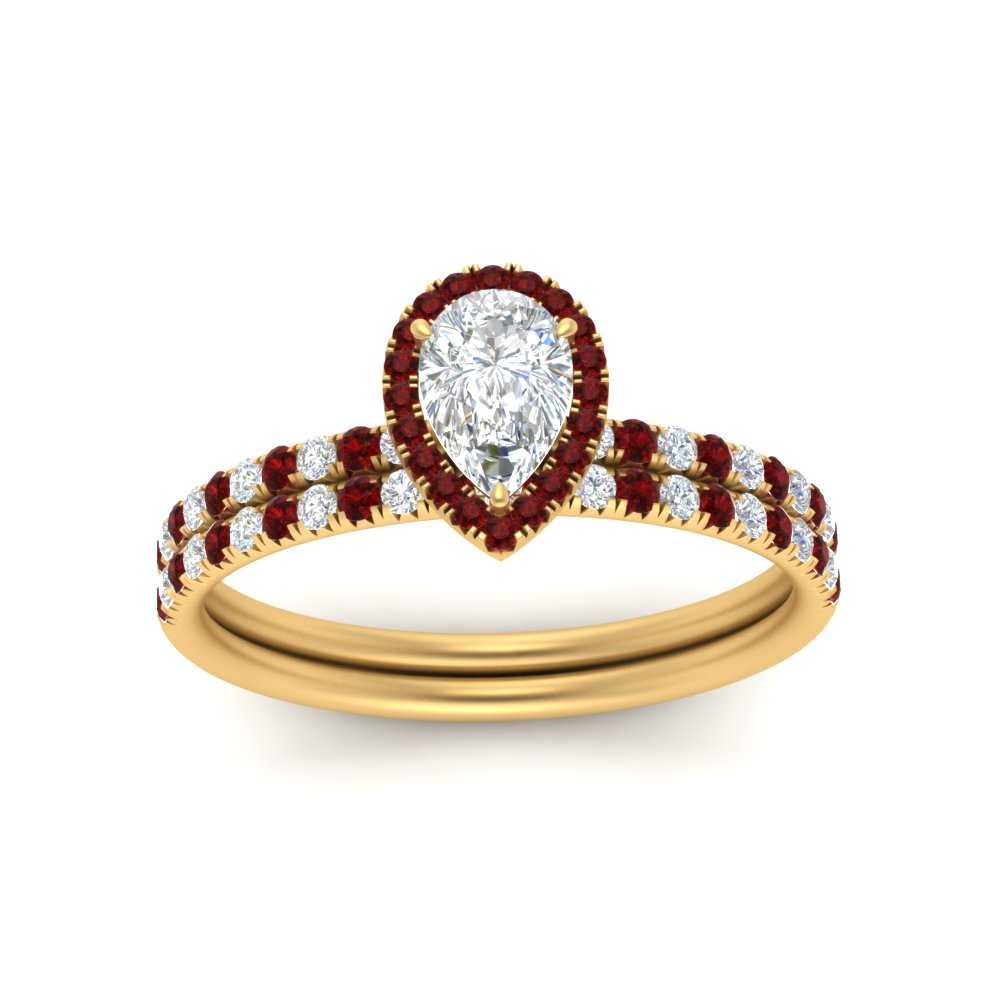 pear-shaped-ruby-halo-wedding-ring-set-in-yellow-gold-FD8523PEGRUDR-NL-YG
