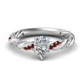 Thumbnail 20 - pear-shaped-ruby-twisted-vine-engagement-ring-in-white-gold-FD9127PERGRUDR-NL-WG