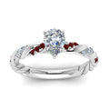 Thumbnail 21 - pear-shaped-ruby-twisted-vine-engagement-ring-in-white-gold-FD9127PERGRUDRANGLE5-NL-WG