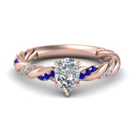 Load image into Gallery viewer, pear-shaped-sapphire-twisted-vine-engagement-ring-in-rose-gold-FD9127PERGSABL-NL-RG
