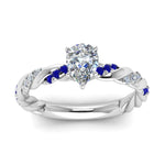 Load image into Gallery viewer, pear-shaped-sapphire-twisted-vine-engagement-ring-in-white-gold-FD9127PERGSABLANGLE5-NL-WG
