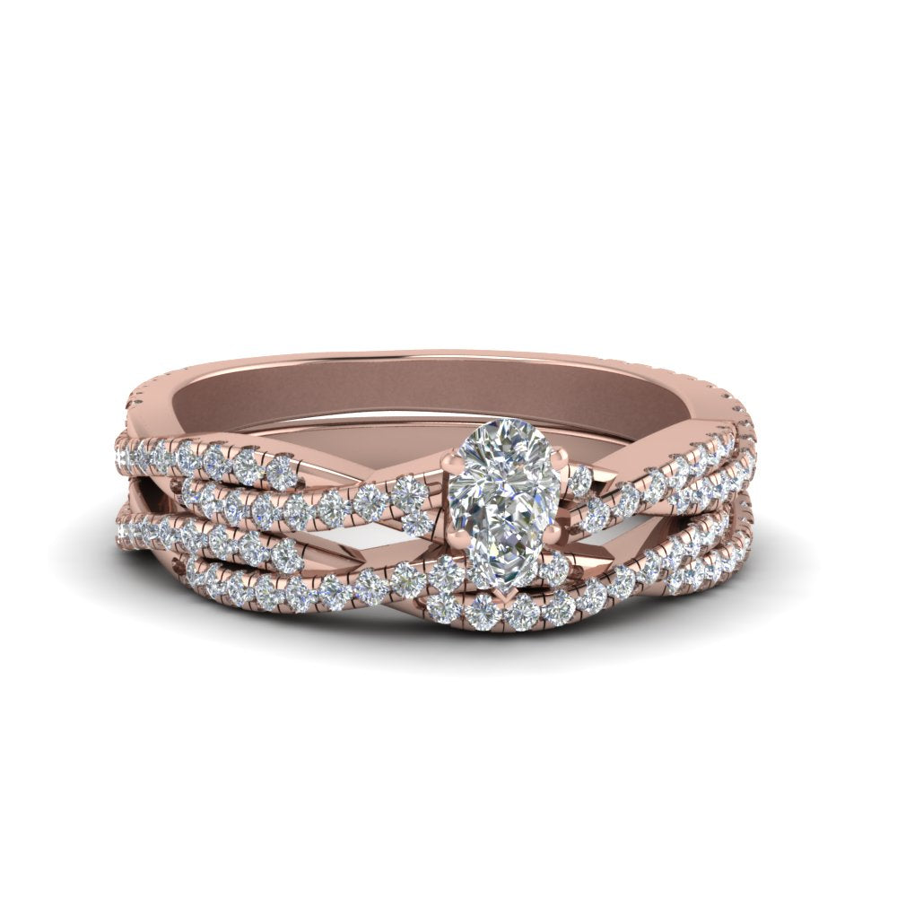 pear-shaped-simple-diamond-twisted-vine-bridal-ring-sets-in-14K-rose-gold-FD8233PE-NL-RG