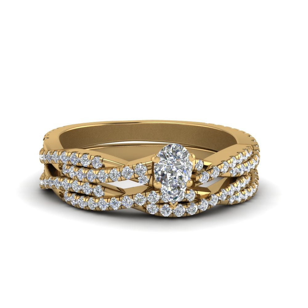 pear-shaped-simple-diamond-twisted-vine-bridal-ring-sets-in-14K-yellow-gold-FD8233PE-NL-YG