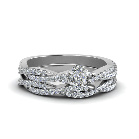 pear-shaped-simple-diamond-twisted-vine-bridal-ring-sets-in-950-Platinum-FD8233PE-NL-WG