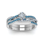 Load image into Gallery viewer, pear-shaped-simple-diamond-twisted-vine-bridal-ring-sets-with-ice-blue-topaz-in-950-Platinum-FD8233PEGICBLTO-NL-WG
