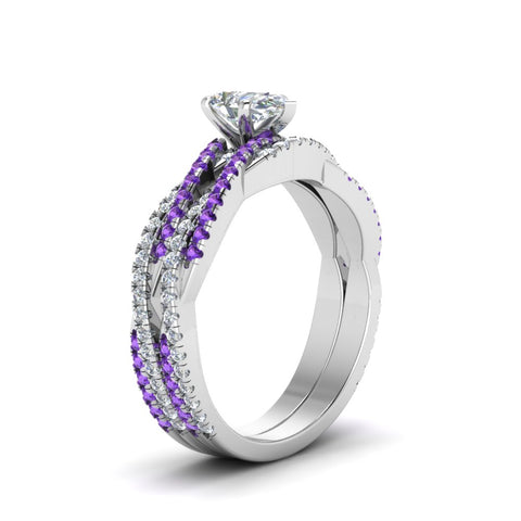 pear-shaped-simple-diamond-twisted-vine-bridal-ring-sets-with-violac-topaz-in-950-Platinum-FD8233PEGVITO-NL-WG