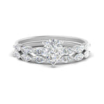 Load image into Gallery viewer, pear-shaped-single-prong-marquise-diamond-engagement-ring-and-band-in-FD9939PE-NL-WG
