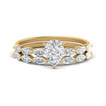 Load image into Gallery viewer, pear-shaped-single-prong-marquise-diamond-engagement-ring-and-band-in-FD9939PE-NL-YG
