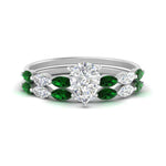 Load image into Gallery viewer, pear-shaped-single-prong-marquise-emerald-engagement-ring-and-band-in-FD9939PEGEMGR-NL-WG
