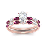 Load image into Gallery viewer, pear-shaped-single-prong-marquise-pink-sapphire-engagement-ring-and-band-in-FD9939PEGSADRPI-NL-RG

