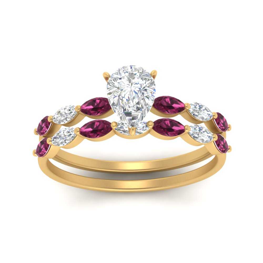 pear-shaped-single-prong-marquise-pink-sapphire-engagement-ring-and-band-in-FD9939PEGSADRPI-NL-YG