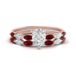 Load image into Gallery viewer, pear-shaped-single-prong-marquise-ruby-engagement-ring-and-band-in-FD9939PEGRUDR-NL-RG
