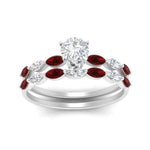 Load image into Gallery viewer, pear-shaped-single-prong-marquise-ruby-engagement-ring-and-band-in-FD9939PEGRUDR-NL-WG
