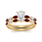 Load image into Gallery viewer, pear-shaped-single-prong-marquise-ruby-engagement-ring-and-band-in-FD9939PEGRUDR-NL-YG
