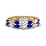 Load image into Gallery viewer, pear-shaped-single-prong-marquise-sapphire-engagement-ring-and-band-in-FD9939PEGSABL-NL-YG
