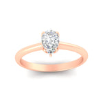 Load image into Gallery viewer, Pear Shaped Solitaire Cathedral Ring

