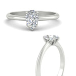 Load image into Gallery viewer, Pear Shaped Solitaire Cathedral Ring
