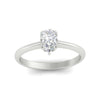 Load image into Gallery viewer, Pear Shaped Solitaire Cathedral Ring