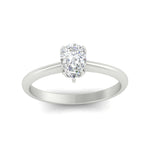 Load image into Gallery viewer, Pear Shaped Solitaire Cathedral Ring
