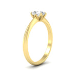 Load image into Gallery viewer, Pear Shaped Solitaire Cathedral Ring
