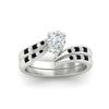 Load image into Gallery viewer, pear-shaped-swirl-channel-diamond-bridal-set-with-black-diamond-in-white-gold-FDENS4028PEGBLACK-NL-WG.jpg